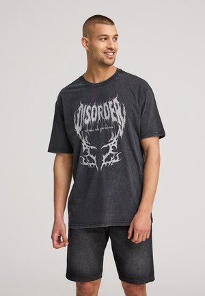 T-shirt con stampa - antracite