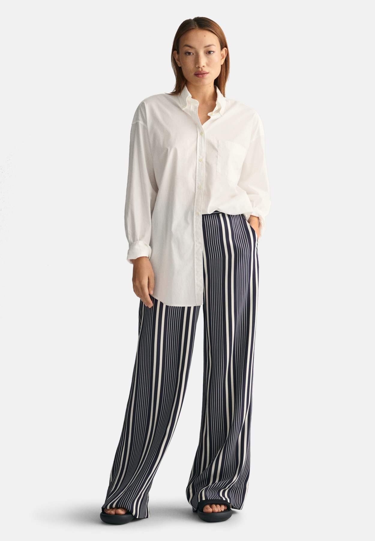 WIDE LEG STRIPED PRINT
