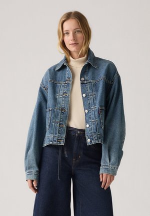 BALLOON SLEEVE TRCKER - Jakna iz džinsa - missed my flight no tie