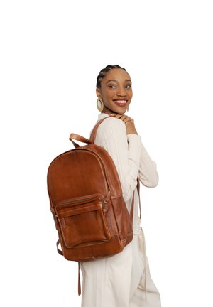 Sac à Dos CAMPOMAGGI Cuir Vert Militaire Pour Femme – Sac De Loisirs Adjustable, Neuf