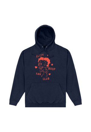 BETTY BOOP FAN CLUB STAMP - Sweat à capuche - oxford navy