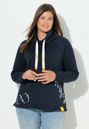MIT STEHKRAGEN LANGARM - Sweatshirt - marine