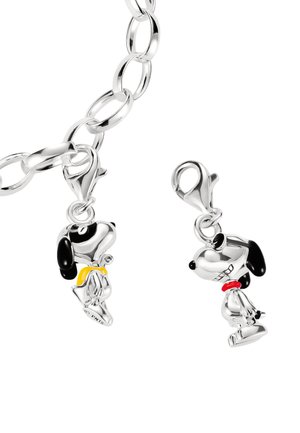 THOMAS SABO, PEANUTS™ SNOOPY CHARM SUPERHELD ORIGINAL UNISEX - Anhänger - silberfarben, schwarz, gelb