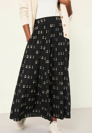 MIDI - Faltenrock - black