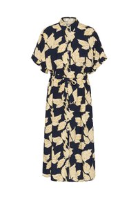 Unselected, navy leaf print