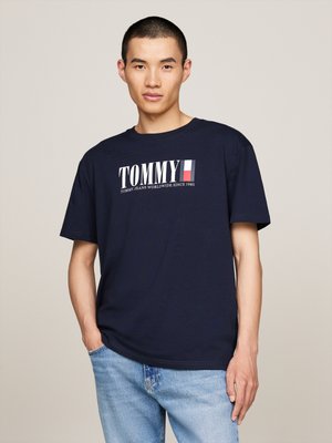 Tommy Jeans Print T-shirt - dark night navy