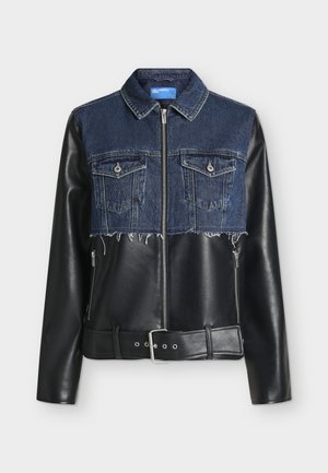 Karl Lagerfeld Jeans, MIXED JACKET - Overgangsjakke - washed dark blue/black