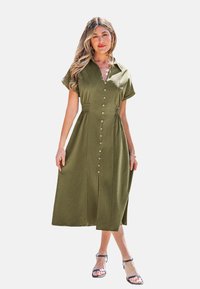 Cupshe EFFORTLESS CHIC MIDI - Abito a camicia - olive green