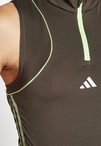 adidas Performance HYPERGLAM POP TANK  - Top - shadow olive/olive strata