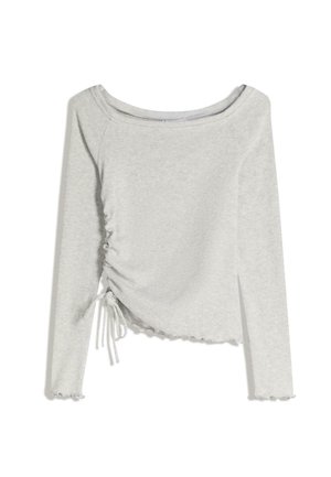LONG SLEEVE RUCHED - Top s dlhým rukávom - dark grey