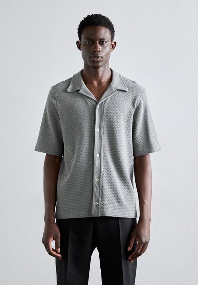 OFFICINE GENERALE KAI POLO TEXTURED - Shirt - iron grey