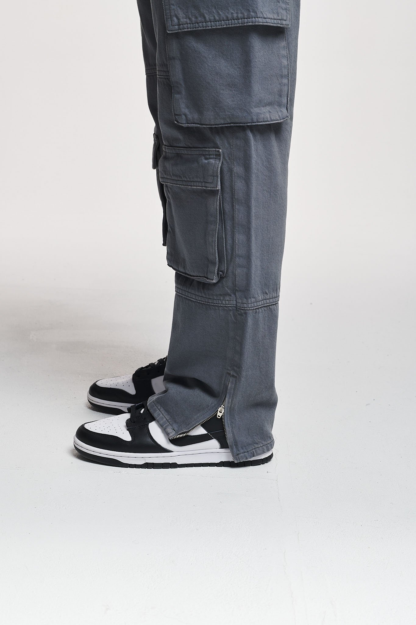 GRANCY】ZipDesign CargoPants GRANCY Zip Design Cargo Pants, Khaki