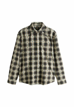 Next, CHECK LONG SLEEVE SHIRT - Let jakke / Sommerjakker - ecru brown navajo