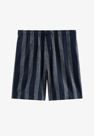 New Look, REGULAR STRIPED DRAWSTRING SHORTS - Pantaloni sportivi - blue pattern