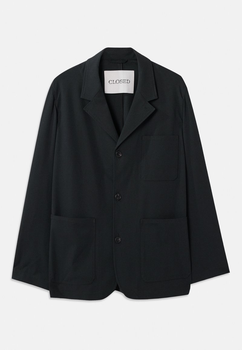 closed Blazer donkerblauw