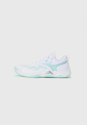 WAVE MOMENTUM - Scarpe da pallavolo - white/blue tint