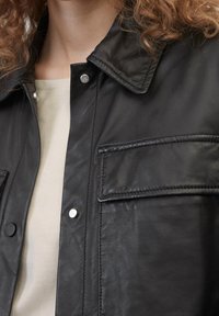Marc O'Polo Leren jas - black