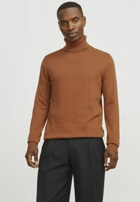 Jack & Jones JJEEMIL ROLL NECK - Maglione - mocha bisque