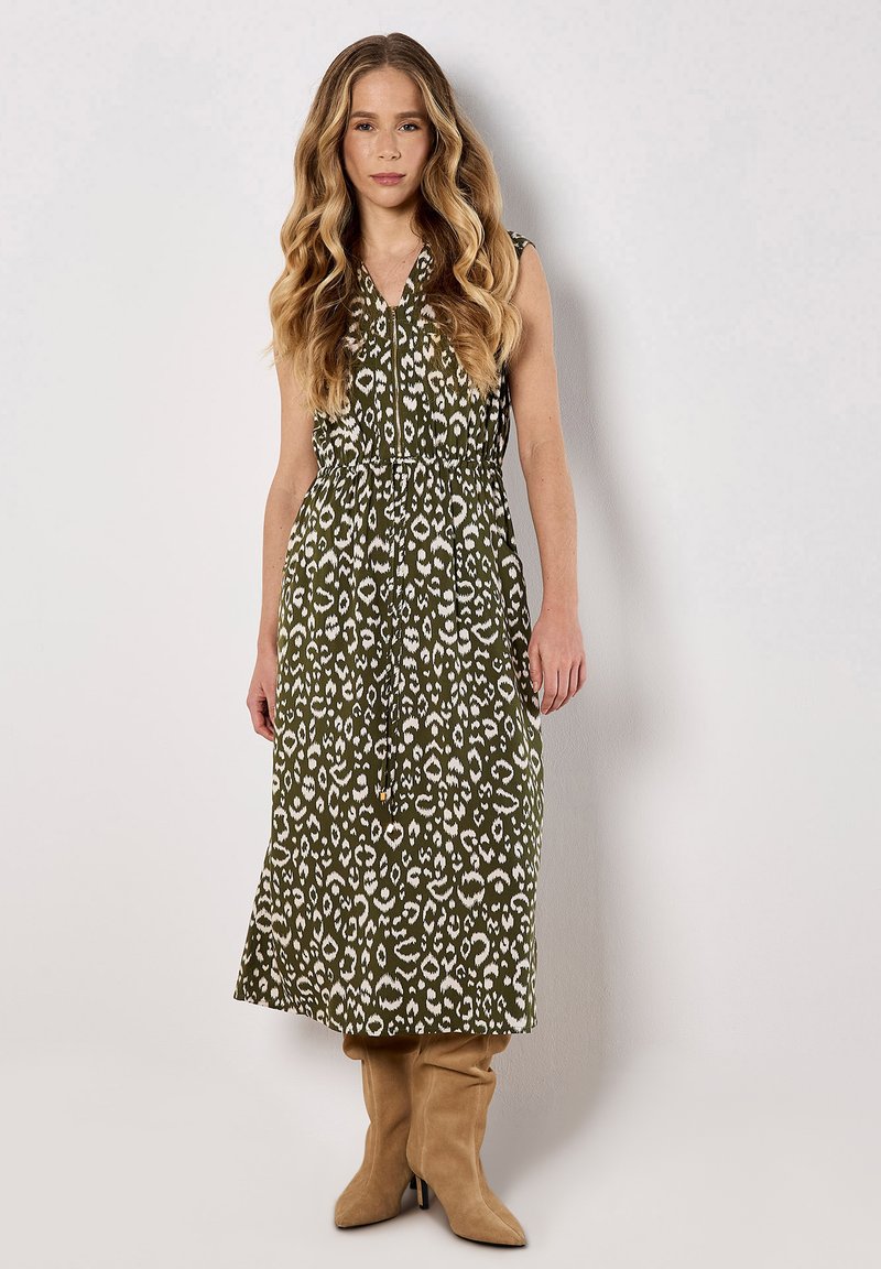 Apricot ANIMAL PRINT MIDI  - Skjortekjole - khaki