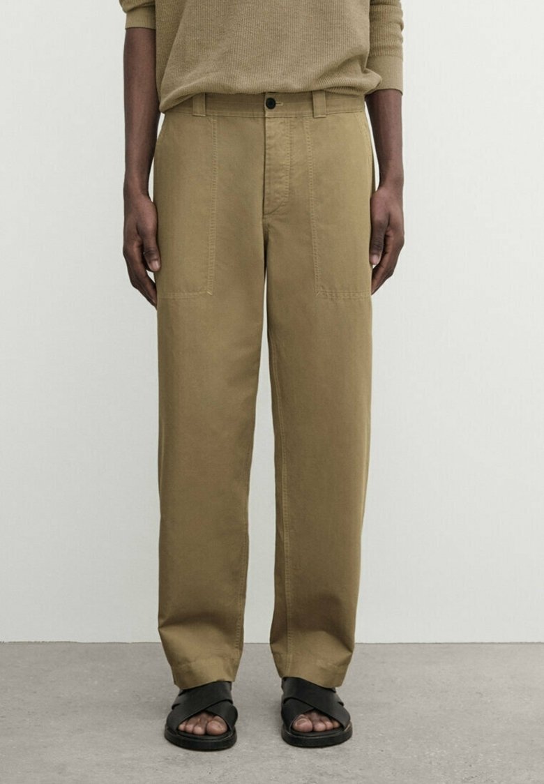 Massimo Dutti Tygbyxor - camel