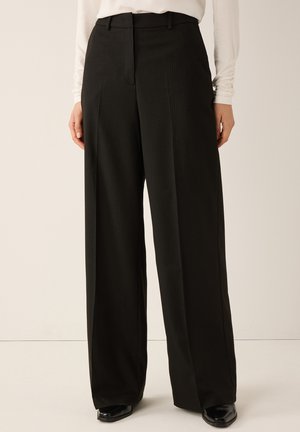 More & More ELEGANTE MARLENE GESTREIFT - Trousers - fine pin stripe w lurex