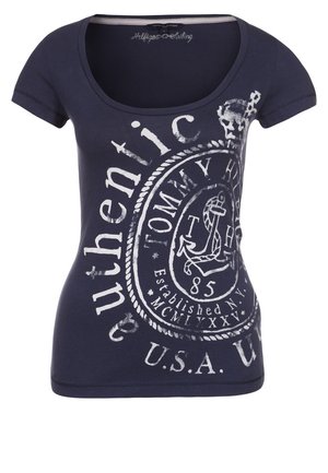 T-shirt print - dark blue