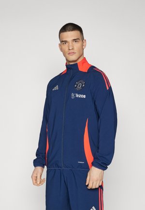 MANCHESTER UNITED PRESENTATION JACKET - Treniņjaka - night indigo/bright red