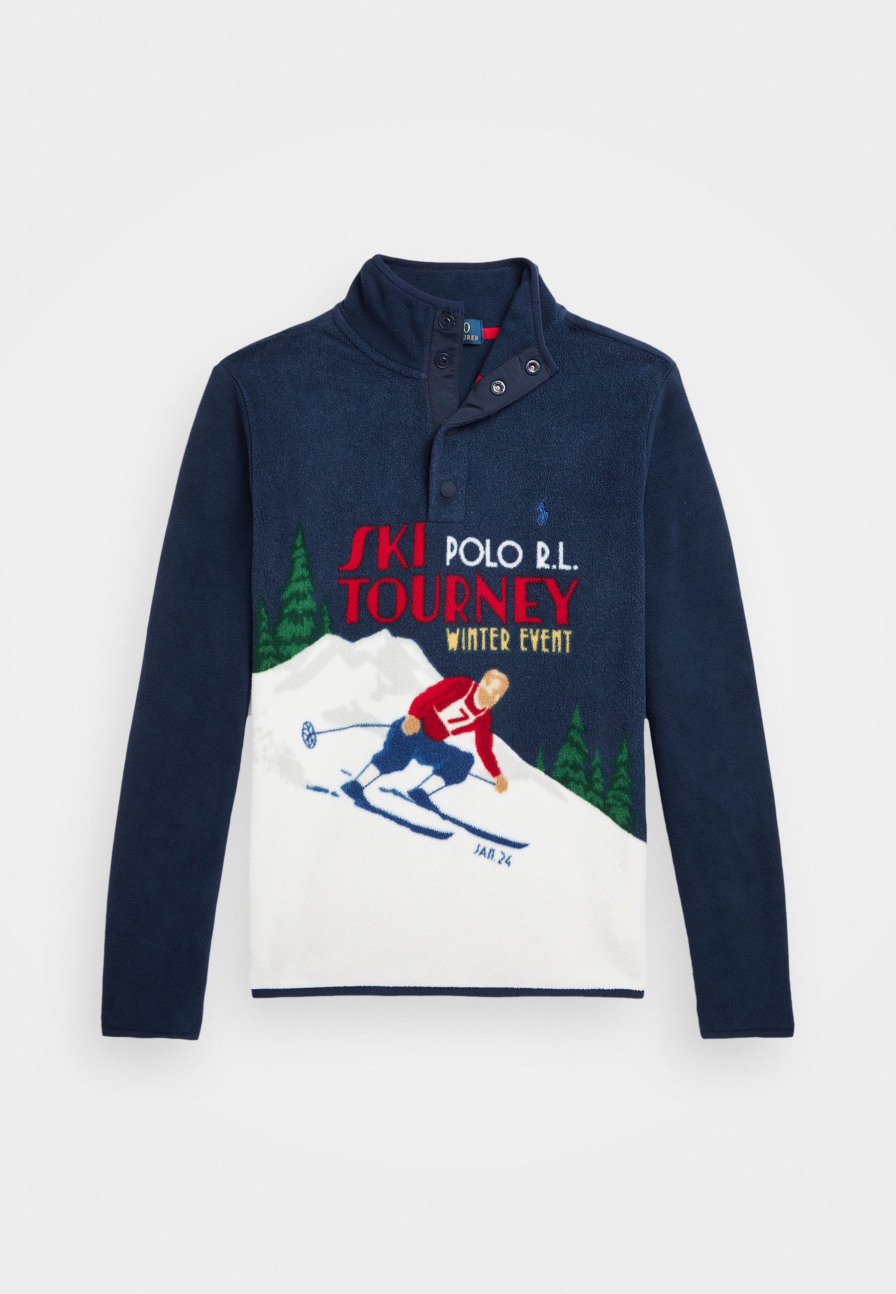 Polo Ralph Lauren SKIER-PRINT BRUSHED FLEECE PULLOVER Fleece