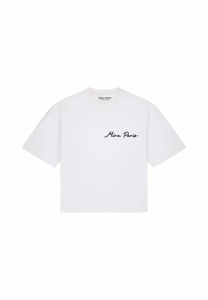 Mira Paris, SHARK OVERSIZED BOXY TEE 26 UNISEX - Tričko s potlačou - white