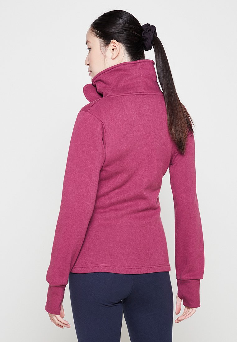 Sweat uni avec col montant zippé façon camionneur - Kaki - Grandes