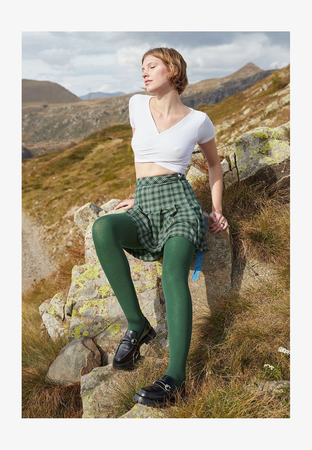 Collant London 100 Denari Donna – Colore Verde Smeraldo, Morbidi E Coprenti, Lavabili In Lavatrice, Elasticizzati