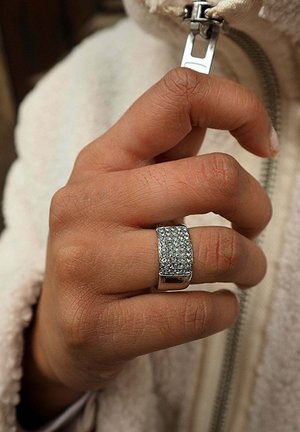 Jade et Julie ARIEL - Ring - argenté et bleu clair