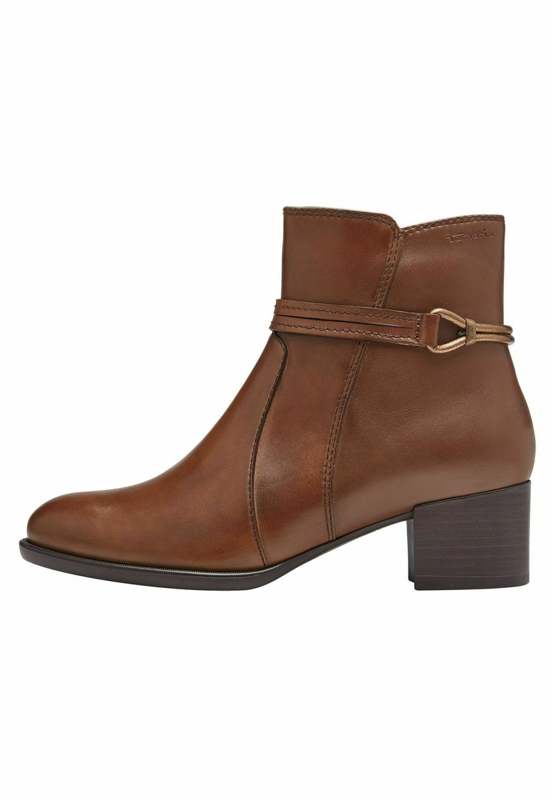 Tamaris Boots à talons - cognac
