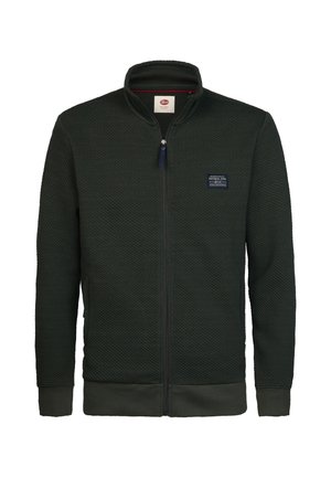 Petrol Industries, ZIP-UP COLLAR SWEATSHIRT STEELCREST - Cardigan - deep green