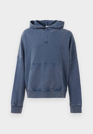 STAFF HOOD - Sweatshirt - washed dark denim