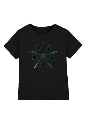 Cotton Soul, HARRY POTTER EXPECTO PATRONUS AND WANDS UNISEX - Print T-shirt - black