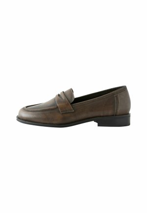 WIDE FIT FOREVER COMFORT PENNY - Slip-ons - black brush off