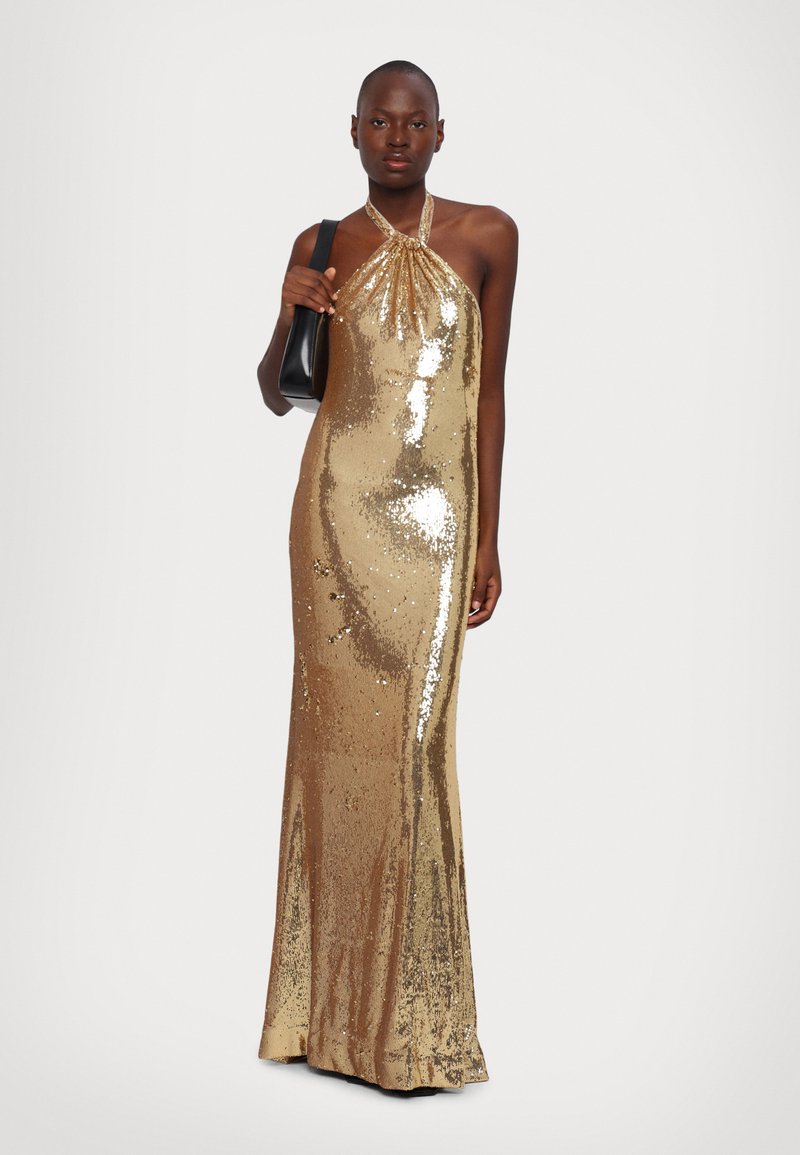 Halston JUN GOWN - Occasion wear - light gold/gold-coloured - Zalando.co.uk