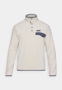 SNAP - Fleecegenser - oatmeal heather/smolder blue