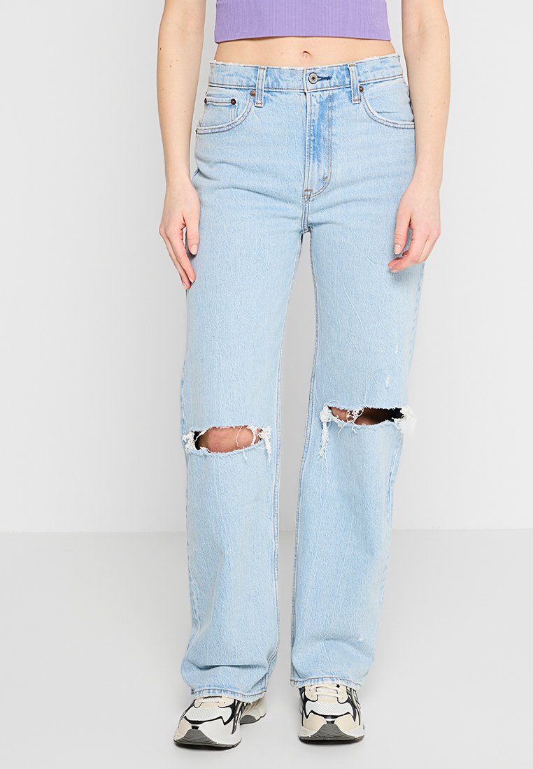 Abercrombie & Fitch Straight leg jeans lichtblauw Abercrombie & Fitch Straight leg jeans lichtblauw