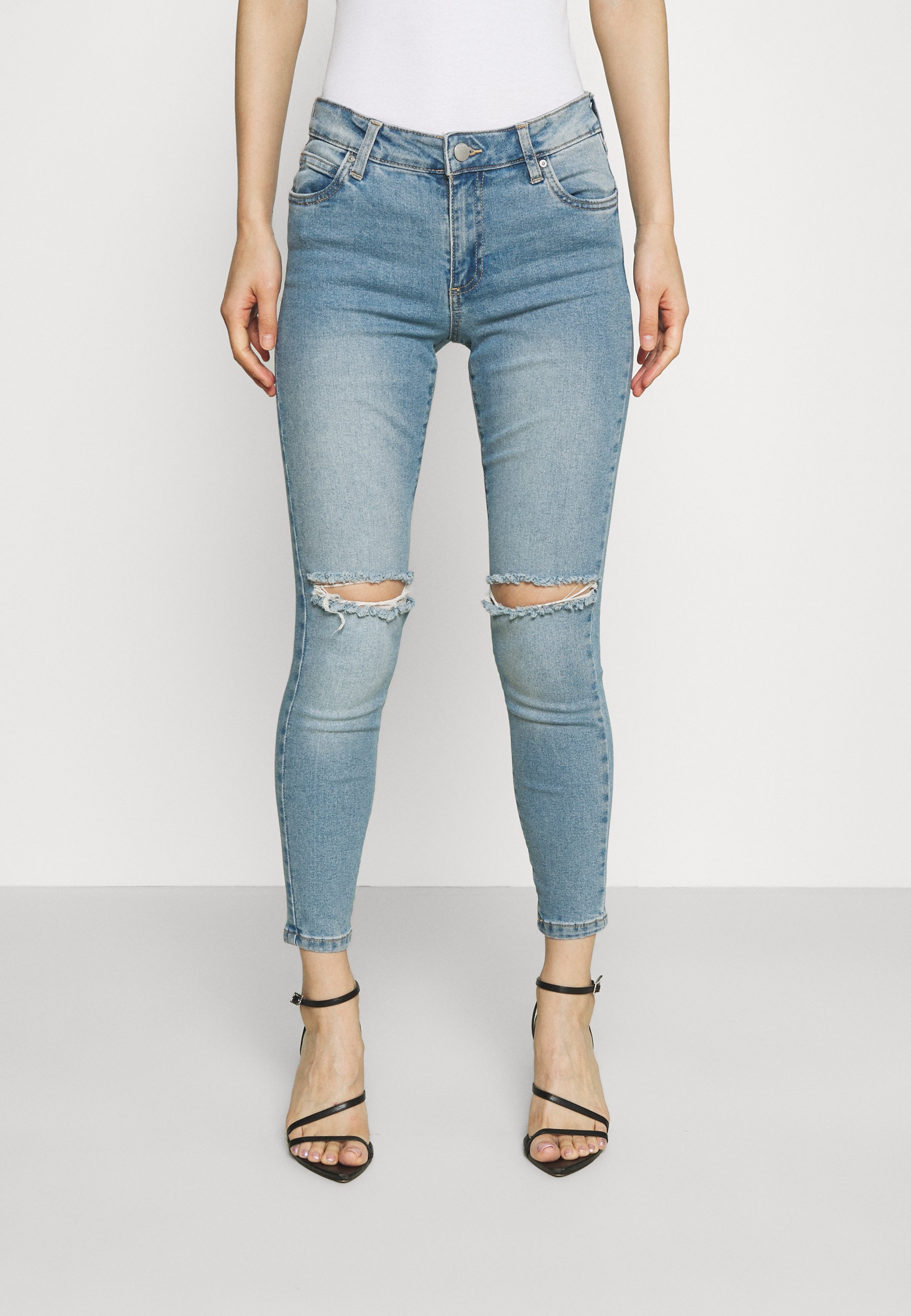 Women MID RISE CROPPED - Jeans Skinny Fit - venice blue Women MID RISE CROPPED - Jeans Skinny Fit - venice blue