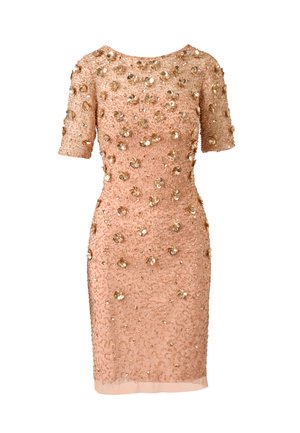 Adrianna Papell, PETITE BEADED COCKTAIL DRESS - Robe de soirée - apricot ice
