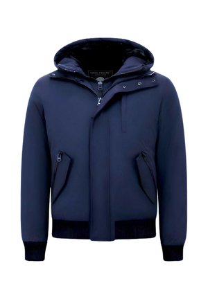 KORTE GEWATTEERD - Winterjas - blauw