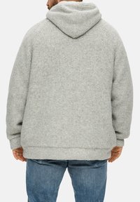 s.Oliver AUS TEDDY-PLÜSCH - Strickjacke - grau meliert