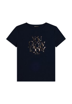STRASS YOU GLOW TODAY - Camiseta estampada - dark blue