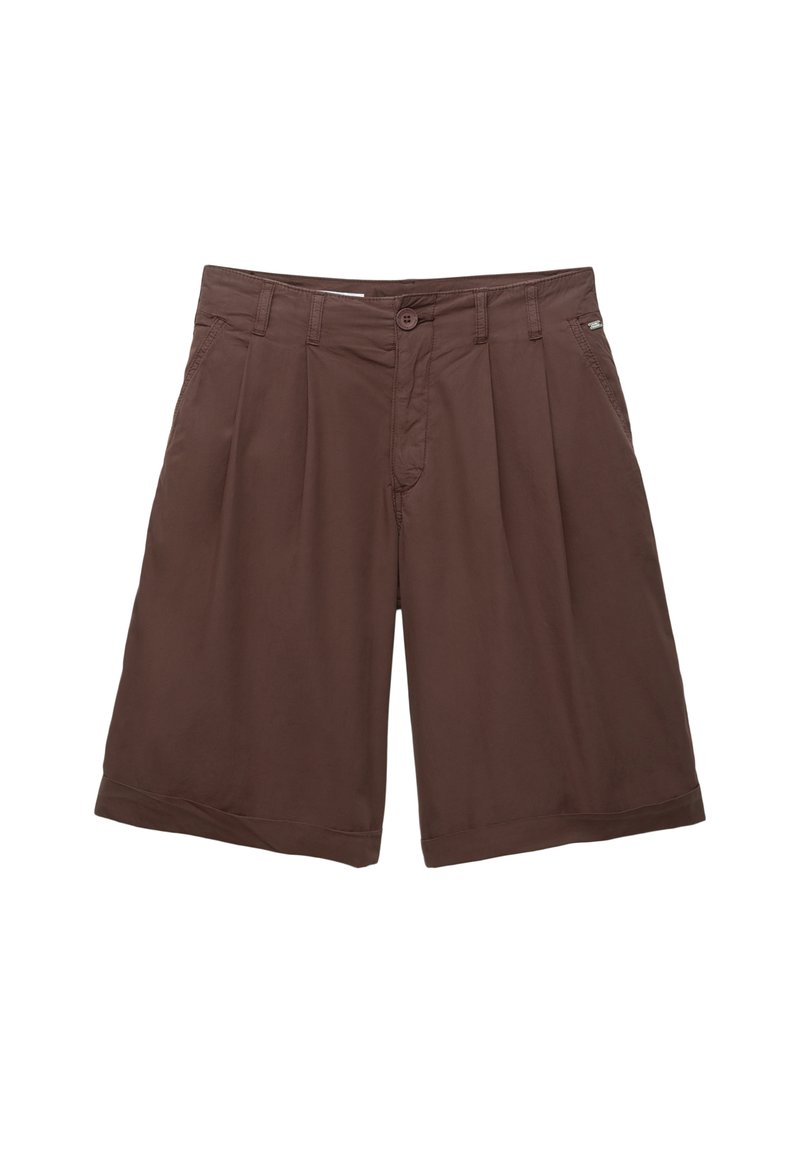PULL&BEAR Shorts donkerbruin