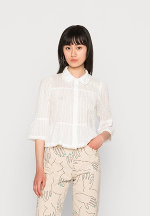 JDYMANHATTAN SHORT - Button-down blouse - cloud dancer
