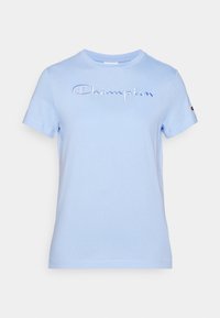 ICONS CREWNECK WITH LARGE TONAL LOGO - Basic T-shirt - light blue