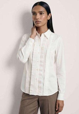 MADELEINE, MADELEINE BLUSE HEMDBLUSE MIT BIESEN - Overhemdblouse - white