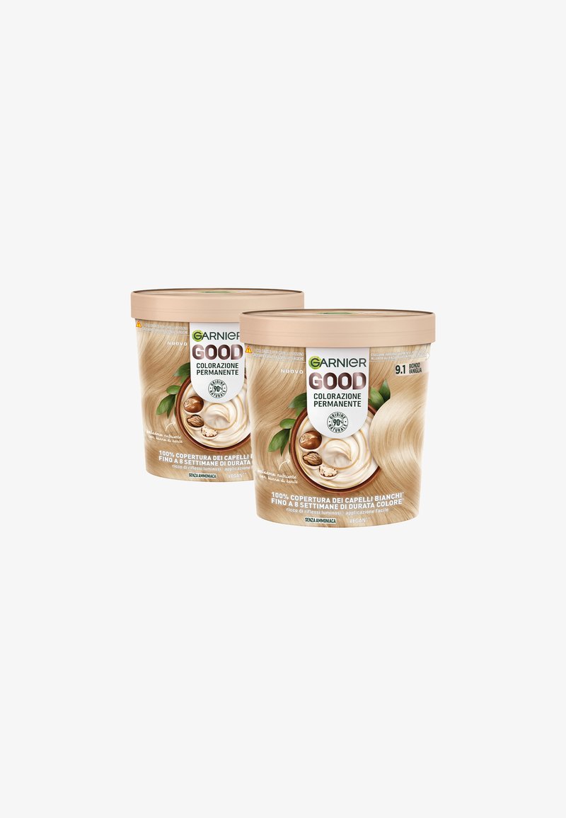 Garnier - GARNIER GOOD COLORAZIONE PERMANENTE SENZA AMMONIACA, 90% DI ORIGINE NATURALE - 2 PACK - Tinte capelli - biondo vaniglia, Ingrandire